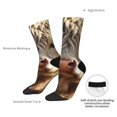 thumbnail image 4 of Vsdgher Adorable Flower Field Cow Crew Socks for Men & Women, Breathable Casual Athletic Ankle Socks, 4 of 6
