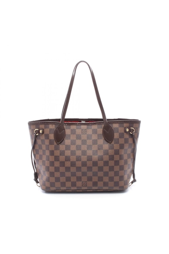 Pre-Owned Louis Vuitton Neverfull PM Tote Bag Handbag, Coated Canvas and Leather, Damier...