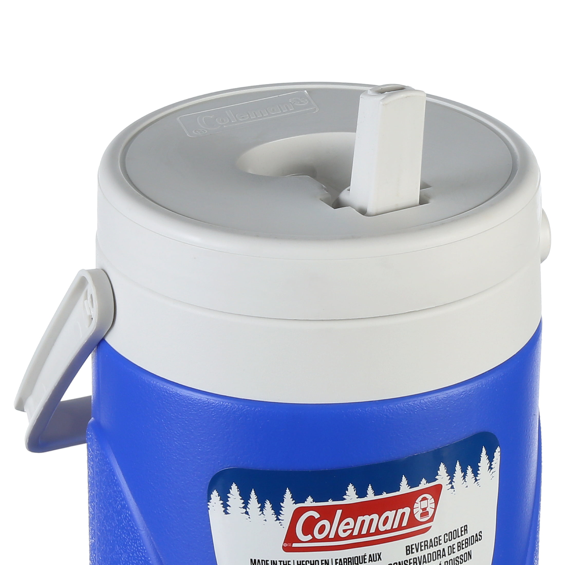 Coleman 1/2 Gallon Water Jug Beverage Cooler Rugged w/ Handle Blue