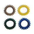 thumbnail image 4 of KANPRINCESS 9PCS/Set Spiral Hair Ties, Elastic Coil Hair Ties, Women's No Crease Phone Cord Hair Ties, Ponytail Holder Hair Ties, Traceless Hair Ring for Thin Hair or Thick Hair, Multicolor, 4 of 7