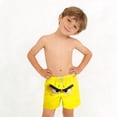 thumbnail image 6 of ITSAME Boys Beach Shorts, Quick-Dry Fashion Print Elastic Waist Summer Casual Swim Trunks for Kids Yellow 6-7T, 6 of 8
