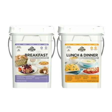Augason Farms Breakfast, Lunch & Dinner Pail Combo Survival Emergency