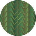 thumbnail image 1 of Ahgly Tapis Rond Lavable en Machine Intérieur Transitionnel Vert, 8 Pieds Rond, 1 of 7
