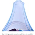 thumbnail image 3 of keepw Foldable Three Door Mongolian Yurt Net Ceiling Net Dome Net Ceiling Hanging Bedroom Double Bed Canopy blue 230x900cm, 3 of 6