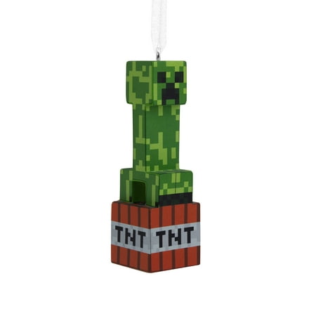 Hallmark Minecraft Creeper on TNT Ornament, 0.12lbs