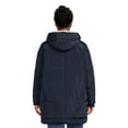 thumbnail image 3 of Jason Maxwell Women's and Women's Plus Puffer Coat with Faux Shearling Lined Hood, Sizes S-3X, 3 of 5