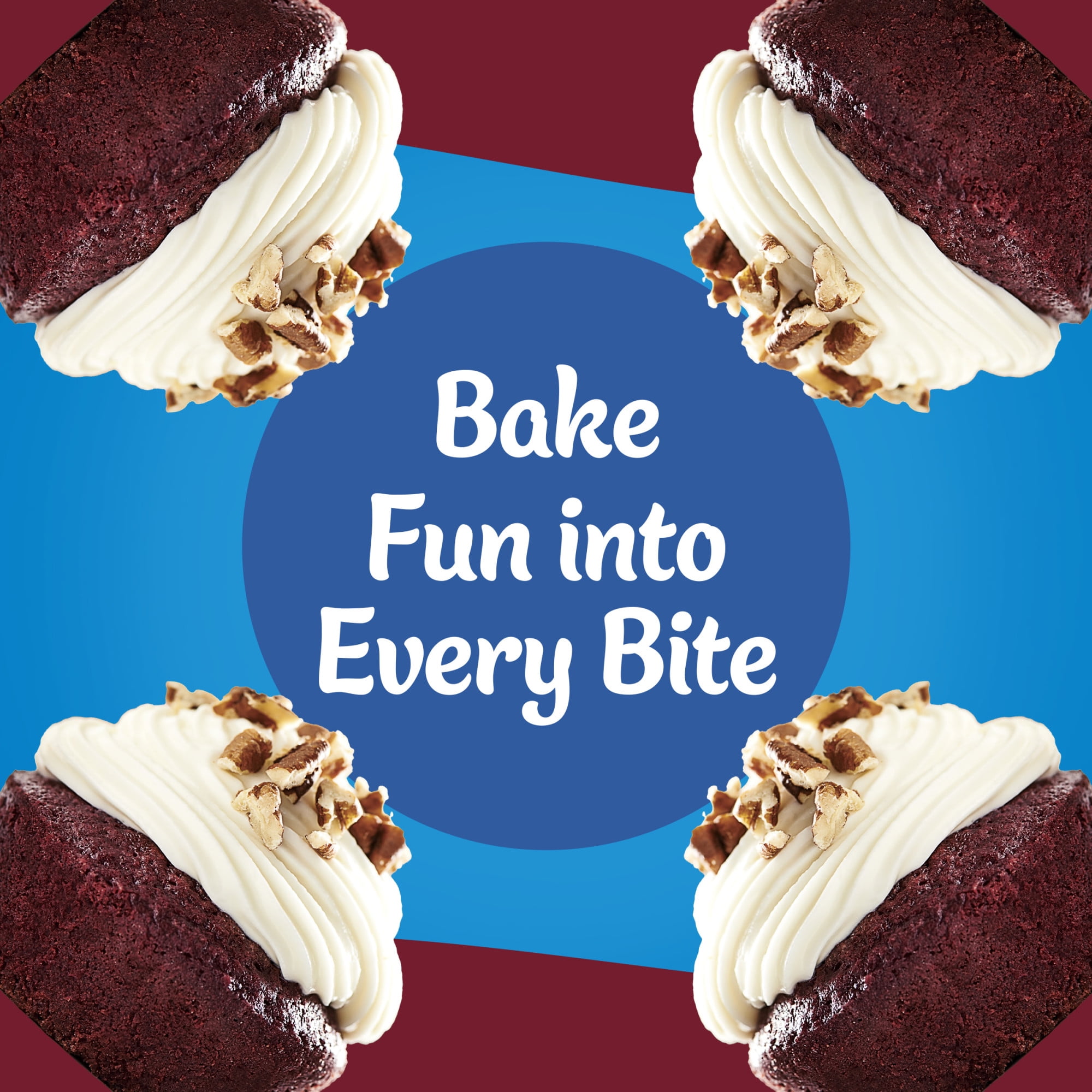 (2 pack) Pillsbury Moist Supreme Red Velvet Cake Mix, 15.25 oz Box