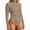 Khaki, variant on Bodysuits for Womens Mock Neck Long Sleeve Body Suits Going Out Outfits Baisc Leotards Tops Onesie Shirts