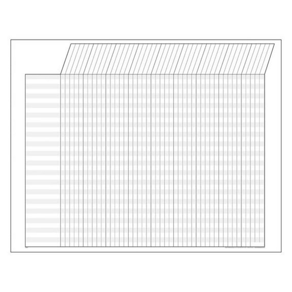 WHITE HORIZONTAL Jumbo Chart [T73211]