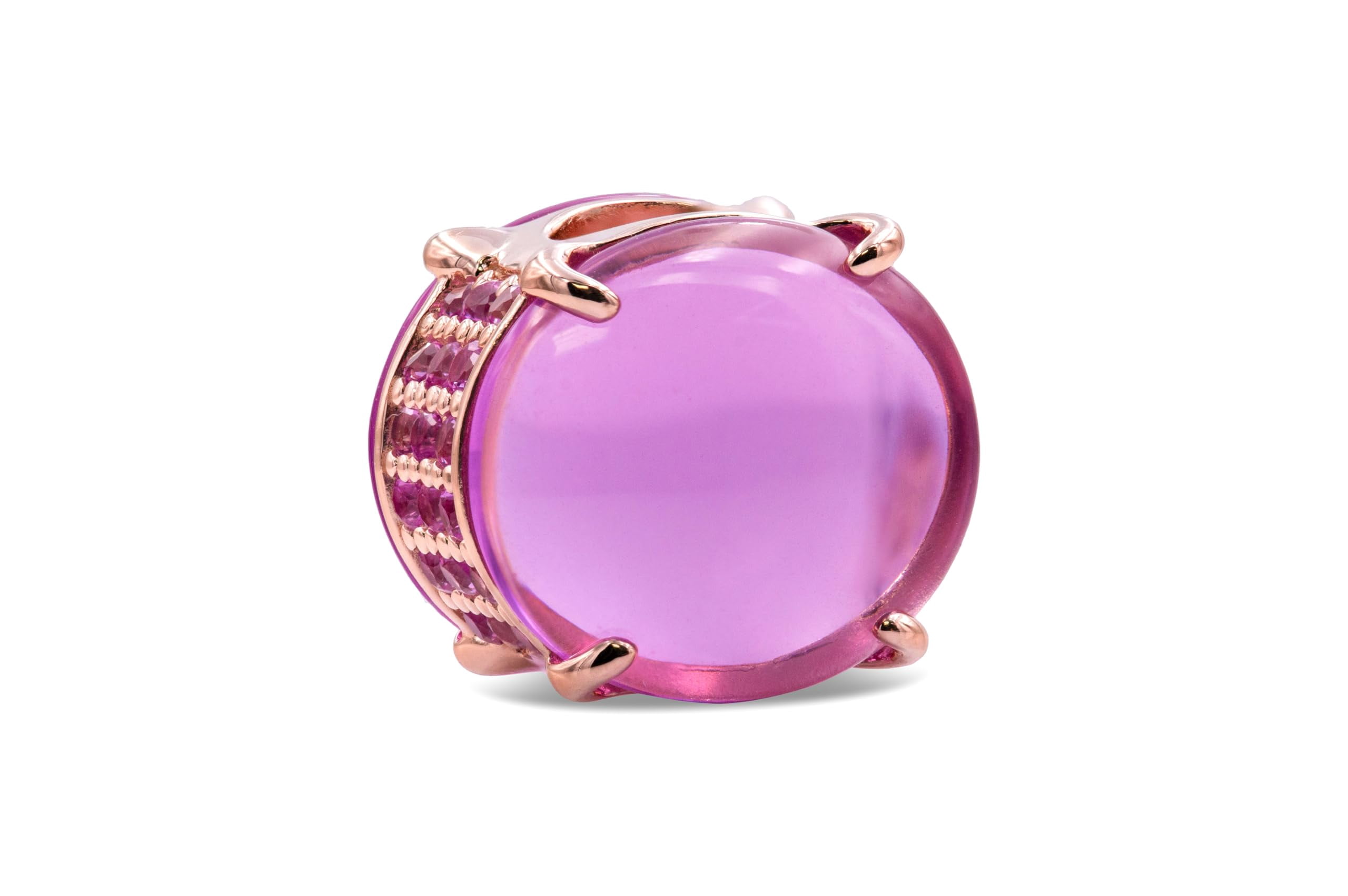 アクセサリー PANDORA Pink Oval Cabochon Round Charm a62ddc51-ee76-4a4e-9378-