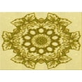 thumbnail image 1 of Ahgly Company Indoor Rectangle Patterned Dark Golden Rod Brown Area Rugs, 7' x 10', 1 of 6