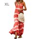 thumbnail image 1 of Guardurnaity Maxi vestido con cuello en V Ropa de verano Raya Ropa de verano Raya Sin mangas Sin mangas Vestido suelto Prendas para la parte del cuerpo Naranja SG Guardurnaity AP001806-09, 1 of 4
