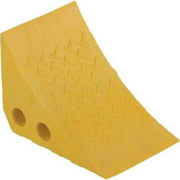Vestil PWC-Y Recycled Yellow Plastic Wheel Chock