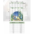 thumbnail image 6 of No Hook Shower Curtain with Snap in Liner, Beach Bike Surfing Tropical Leaves Hotel Shower Curtains for Bathroom, Washable Shower Curtain Liner Set with Mesh Top Window, 72"x84", 6 of 6