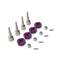 thumbnail image 1 of Dalazy Alliage d'Aluminium Roue de Montage Essieu pour 1/18 Wltoys A949 Aluminium RC Voiture Montage Roue et Roue RC 1Set Violet, 1 of 6