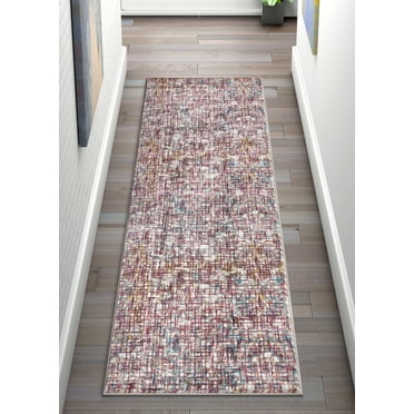 Well Woven Kensington Adeline Multi Vintage Modern Plaid Distressed 2'3" x 7'3" Runner Rug