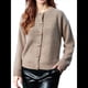 thumbnail image 2 of Suéteres Tipo Cárdigan con Abertura Frontal para Mujer, Chaqueta de Larga con Botones, Ropa de Otoño e Invierno. Caqui M, 2 of 7