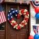 thumbnail image 4 of 17.7In Garland Patriotic Red White And Blue Decor For Independence Day Home Front Door Wall Party Ornaments, 4 of 6
