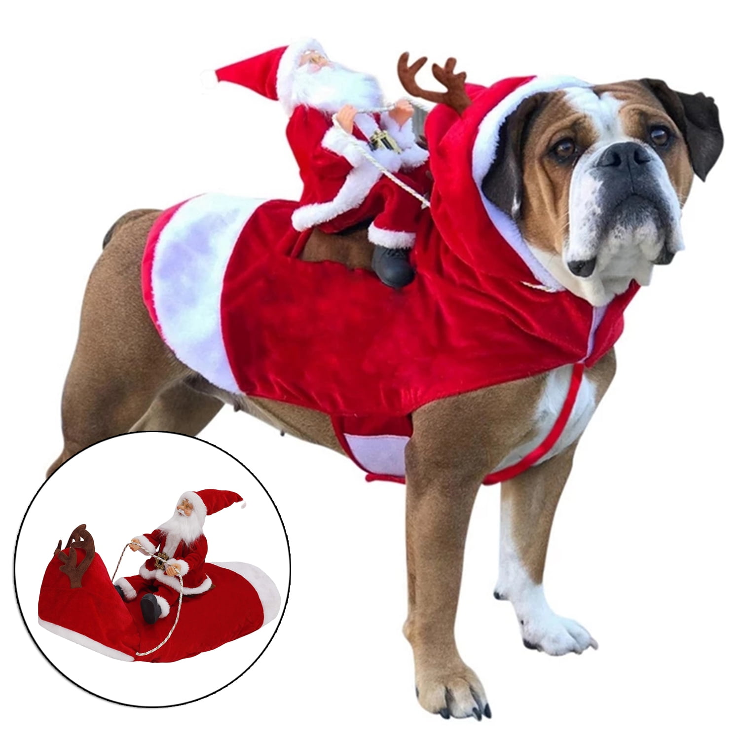 Warm Dog Clothes Christmas Coat For Small Medium Dogs Santa Claus Dog Dog Clothing For Christmas