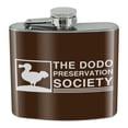 thumbnail image 1 of Dodo Bird Preservation Society Stainless Steel 5oz Hip Drink Kidney Flask, 1 of 3