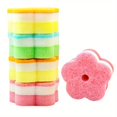 thumbnail image 5 of 5-Pack Essential Kitchen Scrub Sponges - Round & Flower Shapes, Non-Scratch Dishwashing and Scouring Pads, Multi-Use Cleaning Sponges for Dishes, Pots, and Pans, 5 of 5