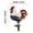 D, variant on Patriotic Metal Rooster Yard Decor with Stakes, 2D Standing Small Metal Chicken Yard Decor Rooster Sign Ornament Figurines for 4th of July Backyard Lawn Porch Outdoor Decor