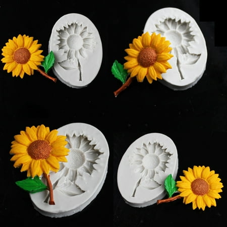 

Taize Sunflower Silicone Mold Fondant Cake Chocolate Polymer Clay Decorative Tool