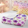 thumbnail image 4 of Manfei Gradient Blossom Bed Spread Queen 3pcs,Spring Garden Queen Coverlet Set,1 Quilt and 2 Pillowcases, 4 of 7