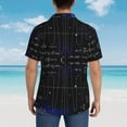 thumbnail image 4 of Honeii Mathematica Science Print Men’s Hawaiian Shirt,Classic Button-Down Short Sleeve Shirt, for Beach, Vacation, and Outdoor Activities,Large, 4 of 7