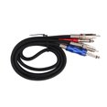 thumbnail image 1 of 6.35mm TS To RCA Cable, Corrosion Resistant Noise Isolation Flexible Male To Male Detachable Dual 1/4 Inch TS To Dual RCA Cable for VCD for Speaker, 1 of 8