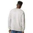 thumbnail image 5 of Gildan Men’s Ultra Cotton Long Sleeve Crew Neck T-Shirt, Casual Classic Fit Tee, Ash, 9-Pack, 2XL, 5 of 8