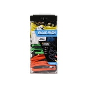 Angle View: SmartStraps Assorted Bungee Cord Value Pack, 20 Count