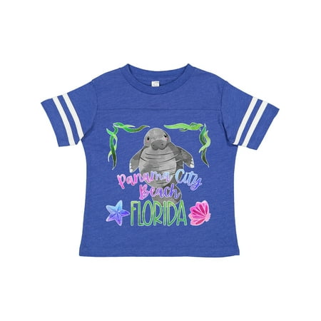 

Inktastic Panama City Beach Florida Cute Swimming Manatee Gift Toddler Boy or Toddler Girl T-Shirt