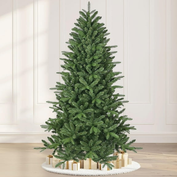 MAKEATREE 5.5ft Unlit Artificial Christmas Tree, Green Spruce Xmas Tree with 1160 PE/PVC Realistic Branch Tips, Premium Hinge Design for Easy Assembly & Foldable Base