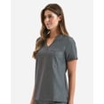 thumbnail image 2 of Onna NN300 Women's Limitless V-Neck Stretch Scrub Top-Dynamo Grey-XS, 2 of 4
