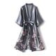 thumbnail image 4 of Pijama corto con estampado de grullas de seda sintética para mujer, vestido de novia de seda para primavera y verano, camisón de casa de gran tamaño, bata de baño, 4 of 6