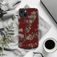 thumbnail image 6 of Cherry Blossom Floral Phone Case on Deep Red Background – Elegant Japanese Sakura Design for iPhone 16 15 14 13 12 11 Pro Max Mini, 6 of 6
