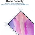thumbnail image 2 of (3 Pack) amFilm Samsung Galaxy S21 FE Tempered Glass Screen Protector (5G 2021), 2 of 6