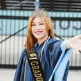 thumbnail image 4 of 1 Set of Creative 2024 Graduation Sash Shiny Rhinestone Crown Tiara Kit 2024 Graduated Party Decorations, 4 of 9