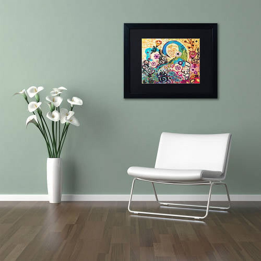 Trademark Fine Art "46" Canvas Art by Natasha Wescoat, Black Matte, Black Frame