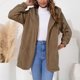 thumbnail image 5 of Moda Mujer Casual Invierno Cálido Sólido Invierno Suelto Alargado Felpa Manga larga Con capucha Chaqueta de punto Fridja  po4330, 5 of 7