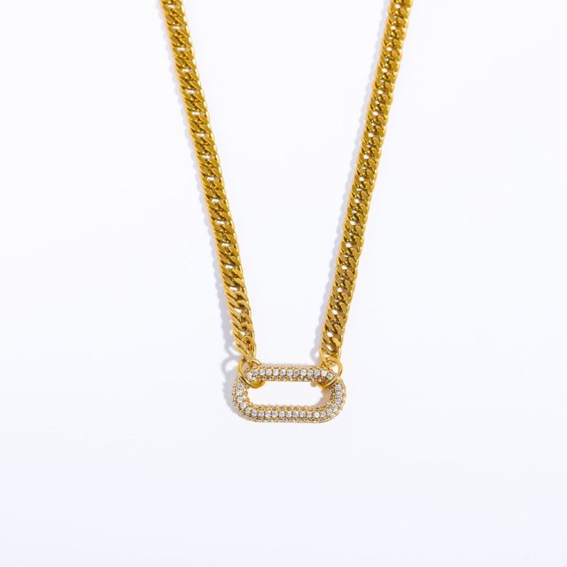 TopLLC Colliers pour Femmes Punk Industrie Lourde Diamant Incrusté Géométrique Ras-du-Cou Collier Os de la Clavicule Collier Rétro Bijoux Cadeaux en Liquidation