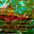 thumbnail image 2 of Jasper, Sisa 20x20 Gold Ornate Wood Framed with Double Matting Museum Art Print Titled - Abstract Leaf Study III, 2 of 4