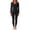 Black, variant on Edvintorg Matching Sets Women Plus Size Fashion Crew Neck Long Sleeve Top and Pant Thermal Fleece Outfits 2 Piece Loungewear Women Clothing Black S