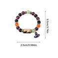 thumbnail image 2 of XHKUYI XHKUYI Halloween Ghost Beaded Bracelet, Stretchable Adjustable Bead Bracelet with Ghost Charm, Spooky Season Jewelry for Women Kids, Fall Jewelry Gift, 2 of 8