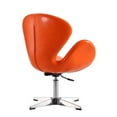 thumbnail image 4 of Manhattan Comfort Raspberry Faux Leather Height Adjustable Chair in Orange, 4 of 5