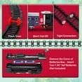 thumbnail image 3 of Set de tren navideño DeAO Toy para niños con señales de tráfico y vías, 3 of 7