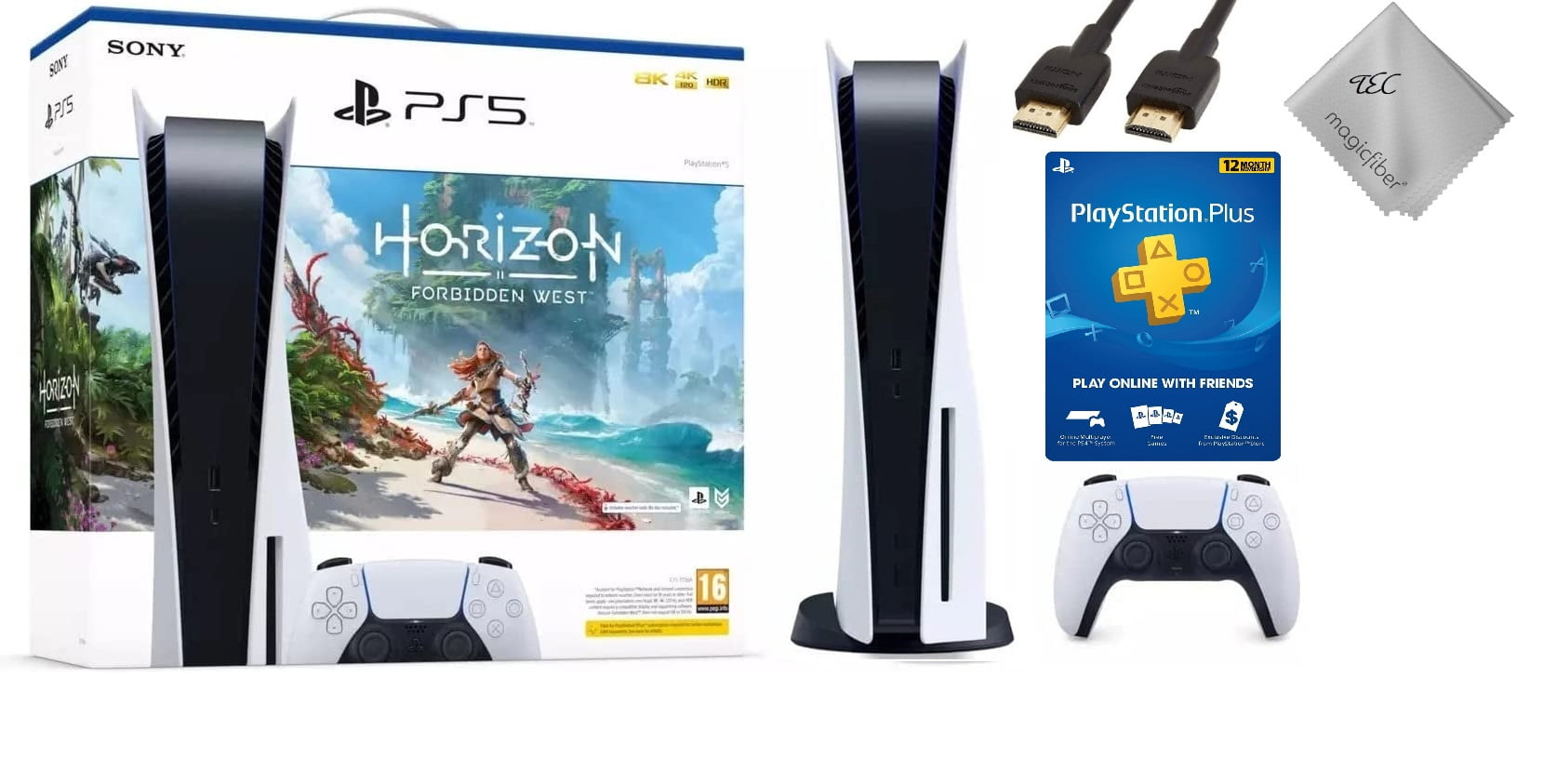TEC Sony PlayStation_PS5 Gaming Console(Disc Version) with Horizon