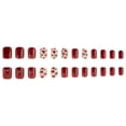 thumbnail image 4 of Uñas postizas adhesivas Dulyork con corazones rojos para San Valentín, forma cuadrada corta, 4 of 7