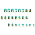thumbnail image 5 of Short Press on Nails Square Fake Nails with Spring Daisy Designs Easter Rabbit Nails Press ons Reusable Acrylic False Nails Easter Glue on Nails Spring Stick on Nails for Women Girls, 5 of 6